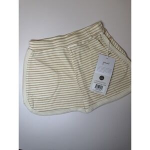 NWT GoumiKids 5T  Tan Stripe Shorts Organic Cotton